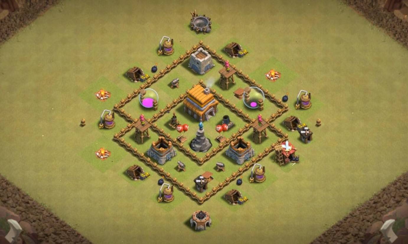 Clash of Clans th5 Farming Base Layout 2023