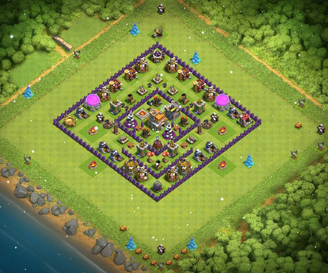 anti 3 stars level 7 village design