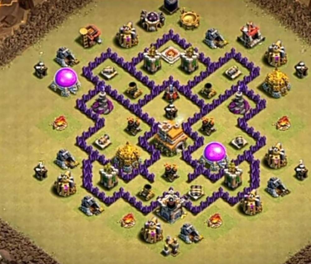 anti everything coc th7 war base link