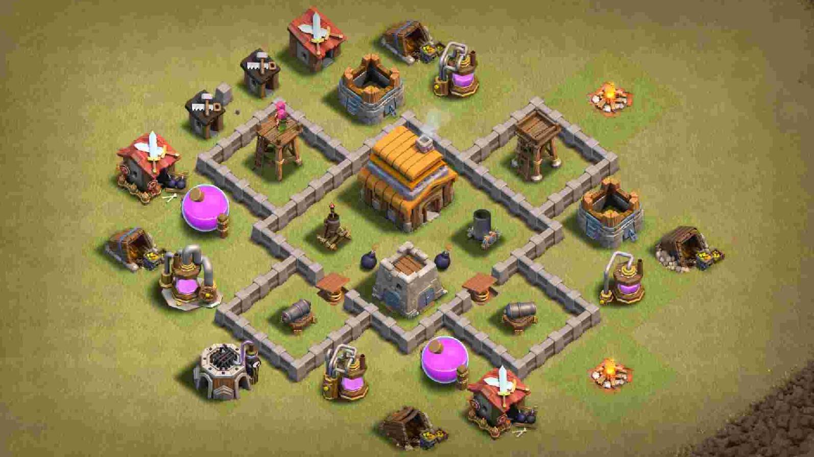 best th4 war base for air attack