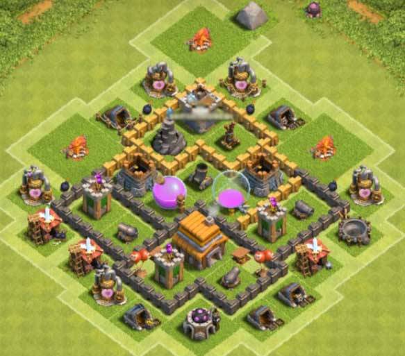 best th5 farming base for air attack