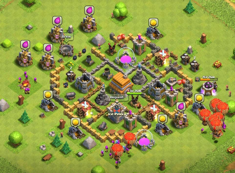 best th6 hybrid base for air attack