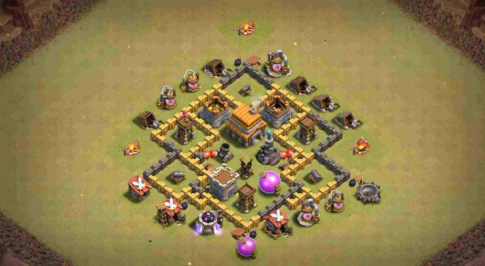 best town hall 5 hybrid base with link