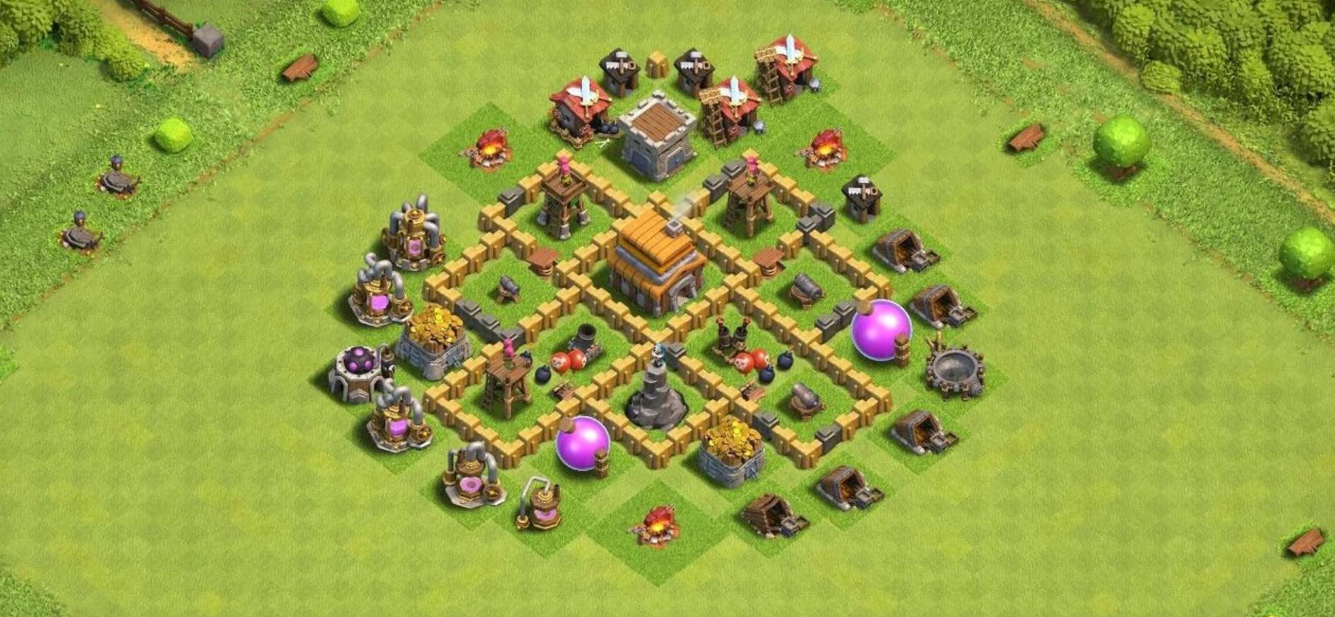 clash of clans anti everything war layout link level 5