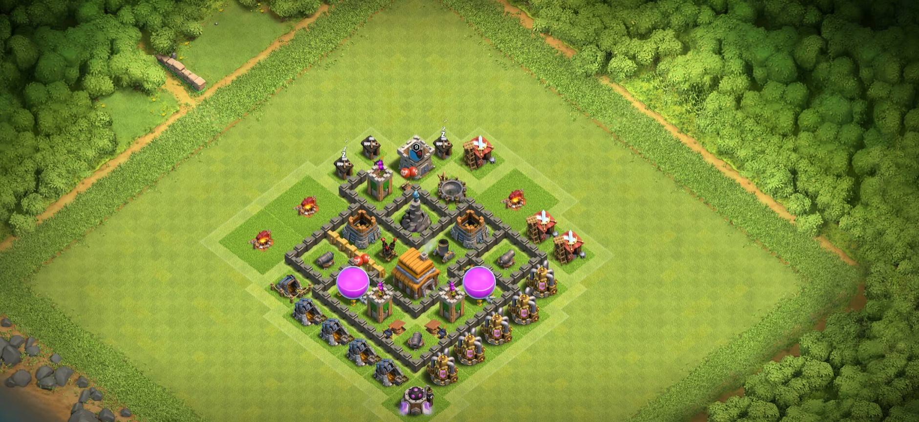 clash of clans th5 farming base copy link