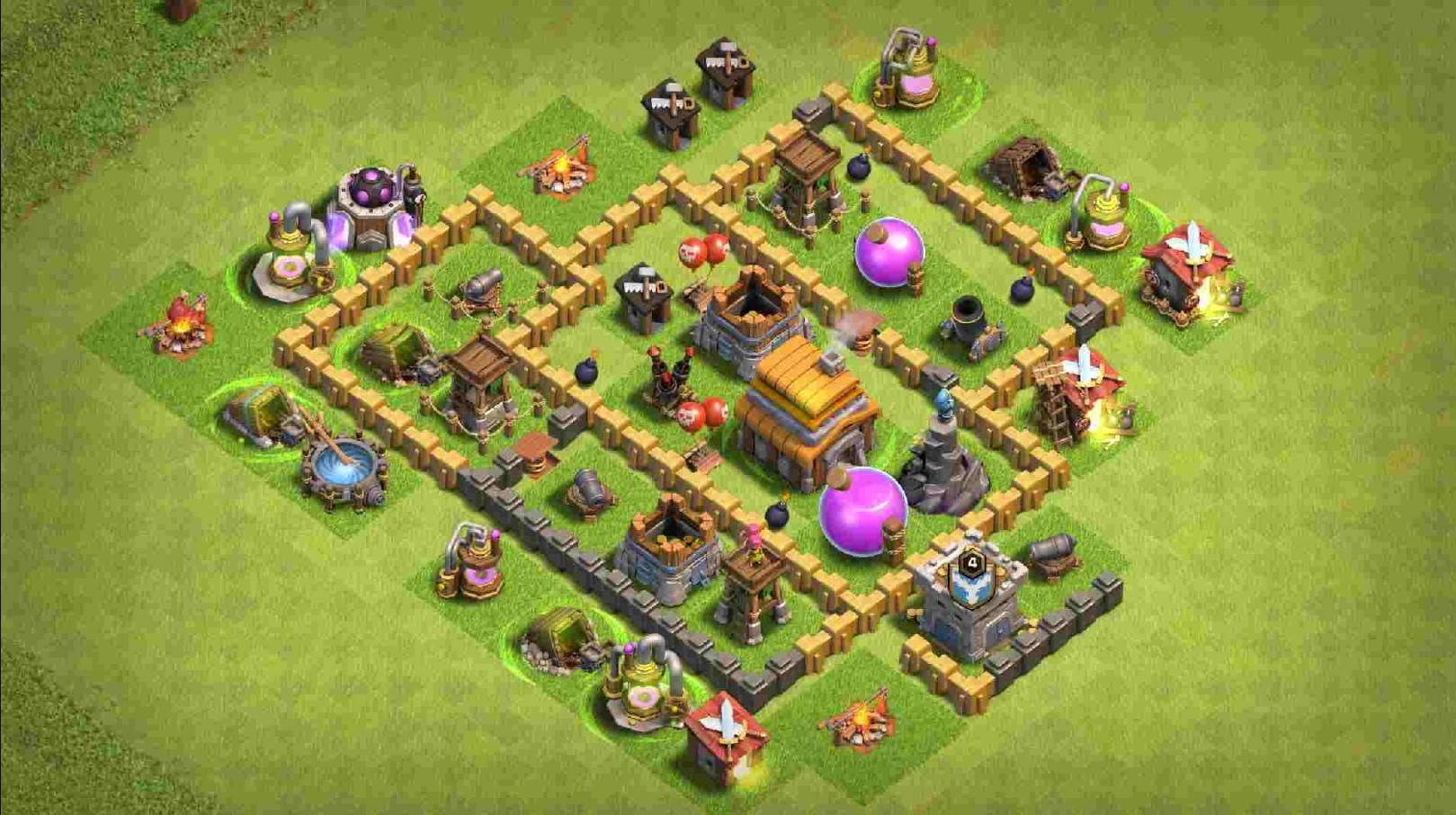 clash of clans th5 farming base link