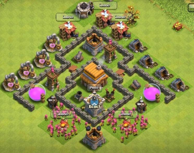 clash of clans town hall 4 base link