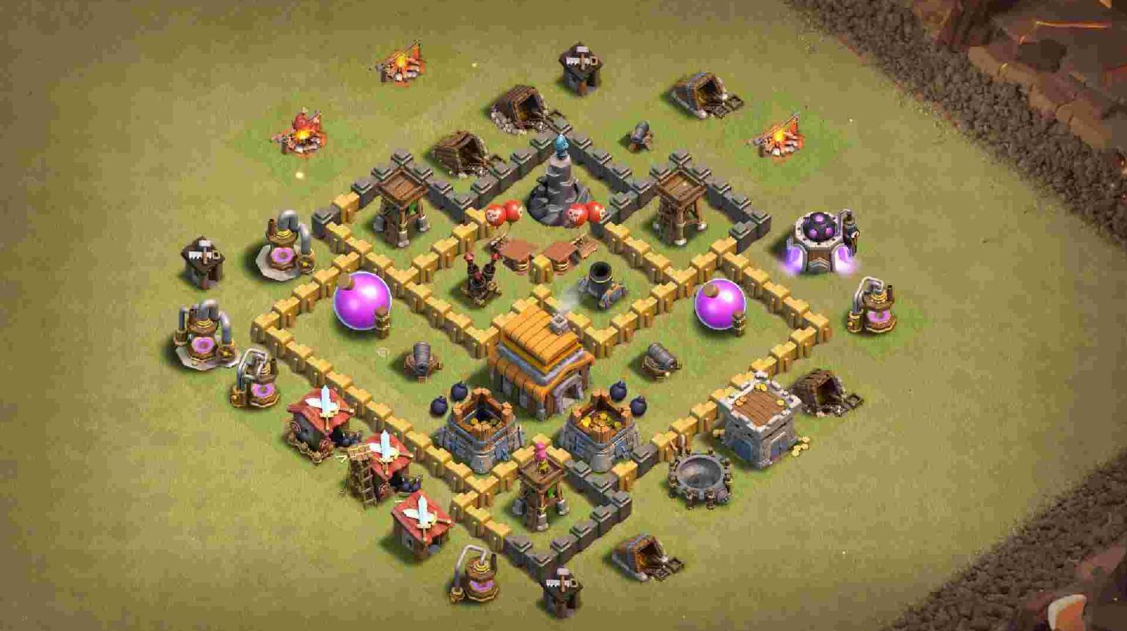 coc th5 new farming base