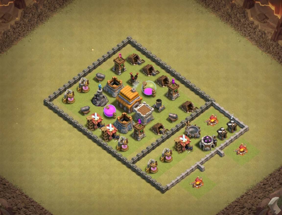 coc th5 village links for clan farming league