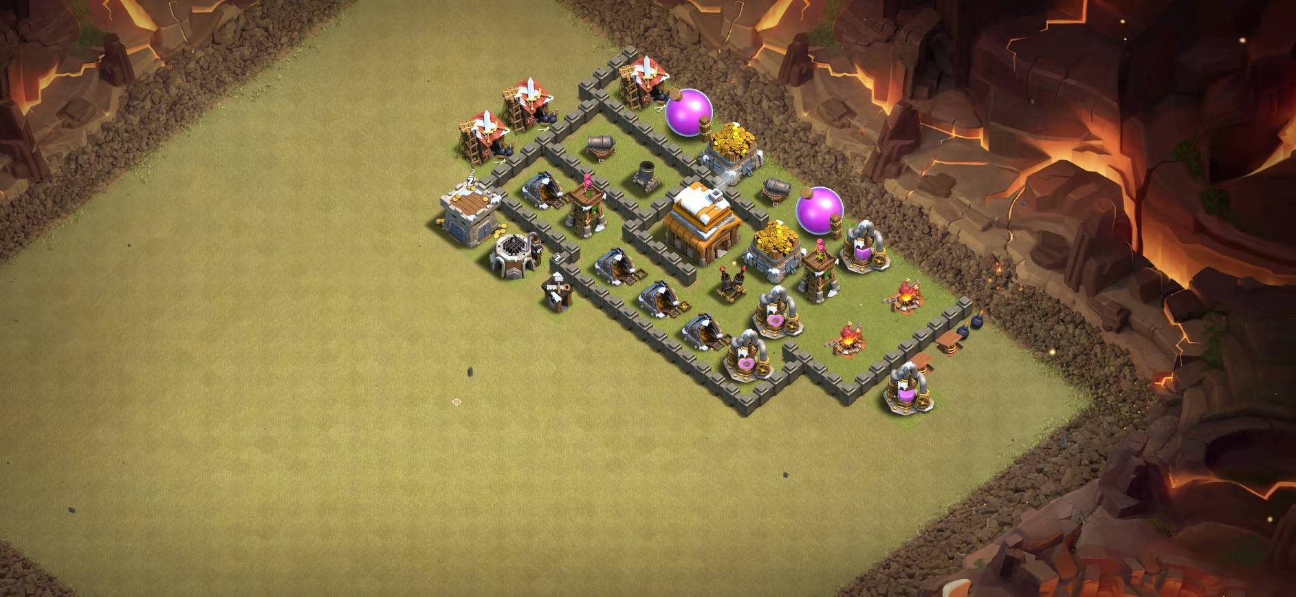 coc town hall 4 base