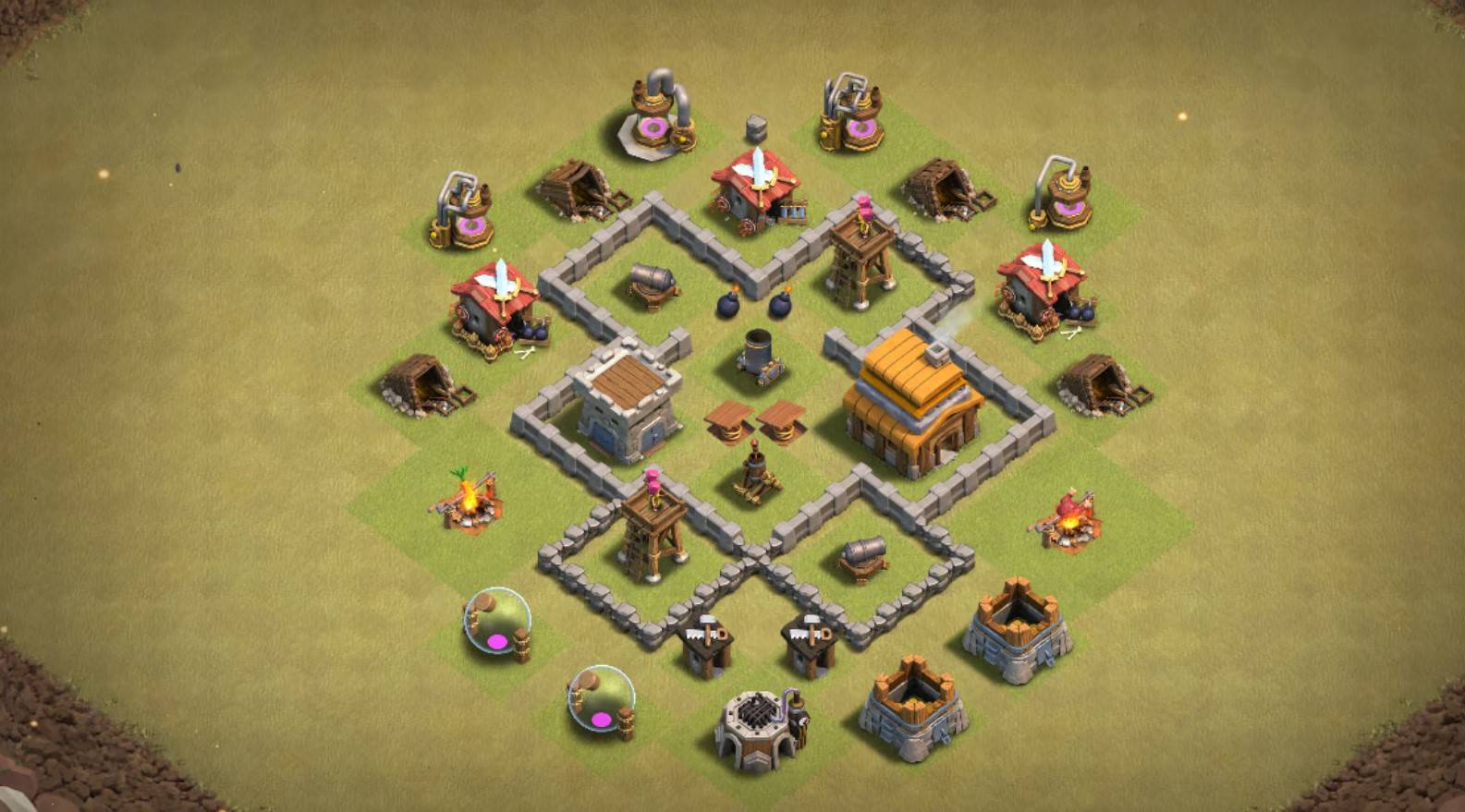most common th4 war base