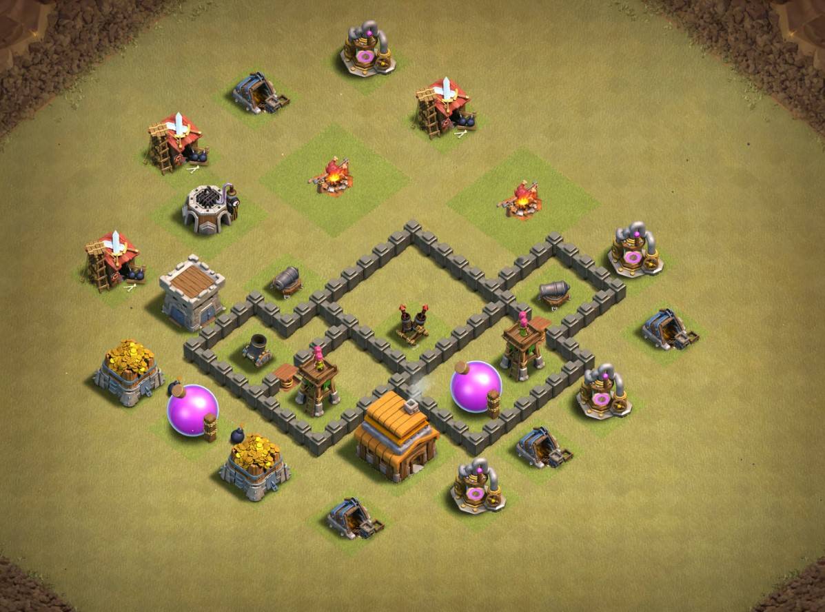 new th4 base anti 3 star