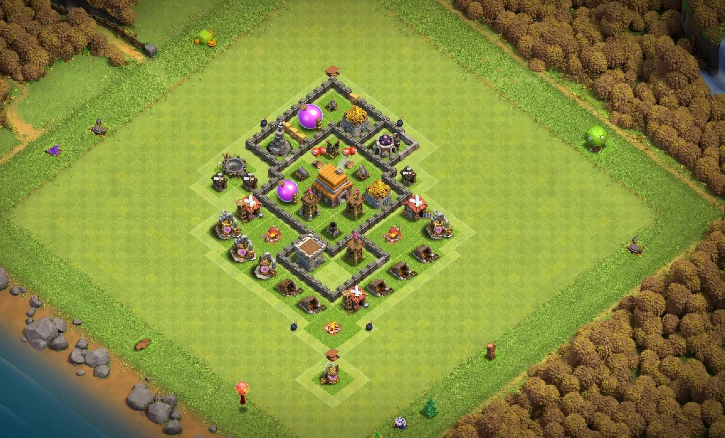 perfect th5 farming base