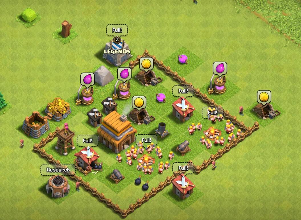 th4 base not maxed