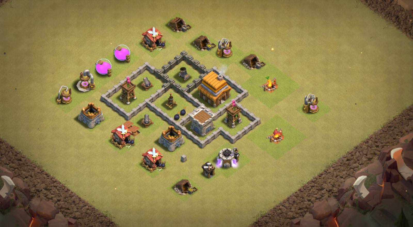 th4 war base anti 3 star