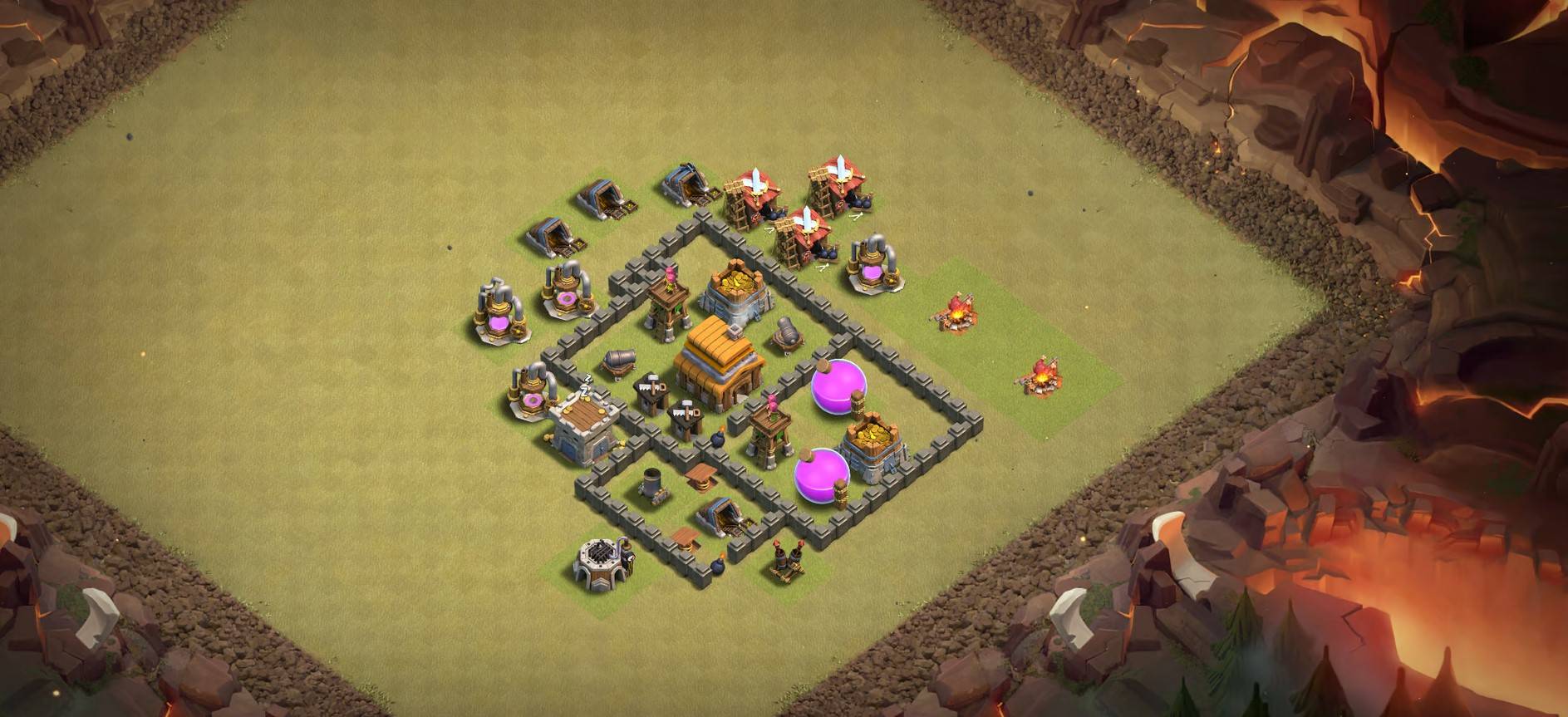 town hall 4 base copy