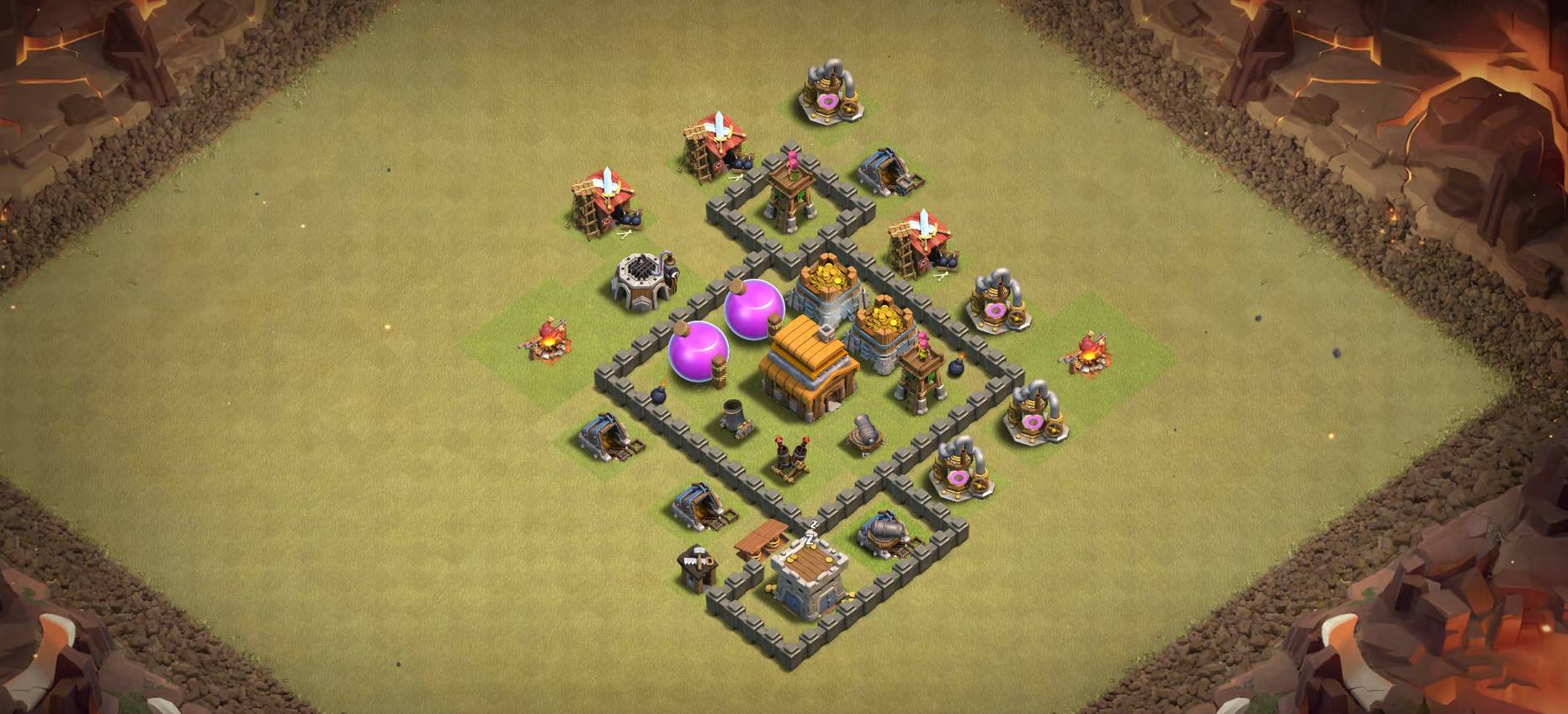 town hall 4 cwl base