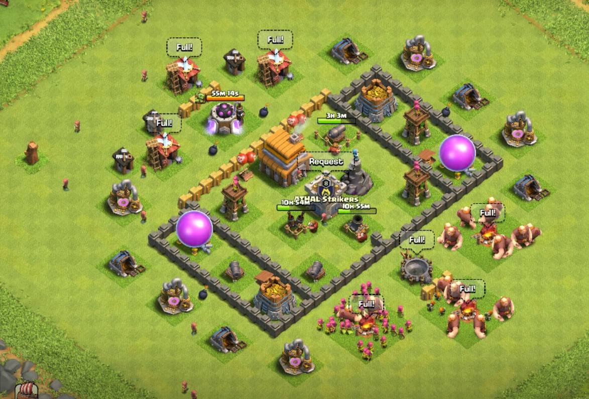town hall 5 esl base clash of clans
