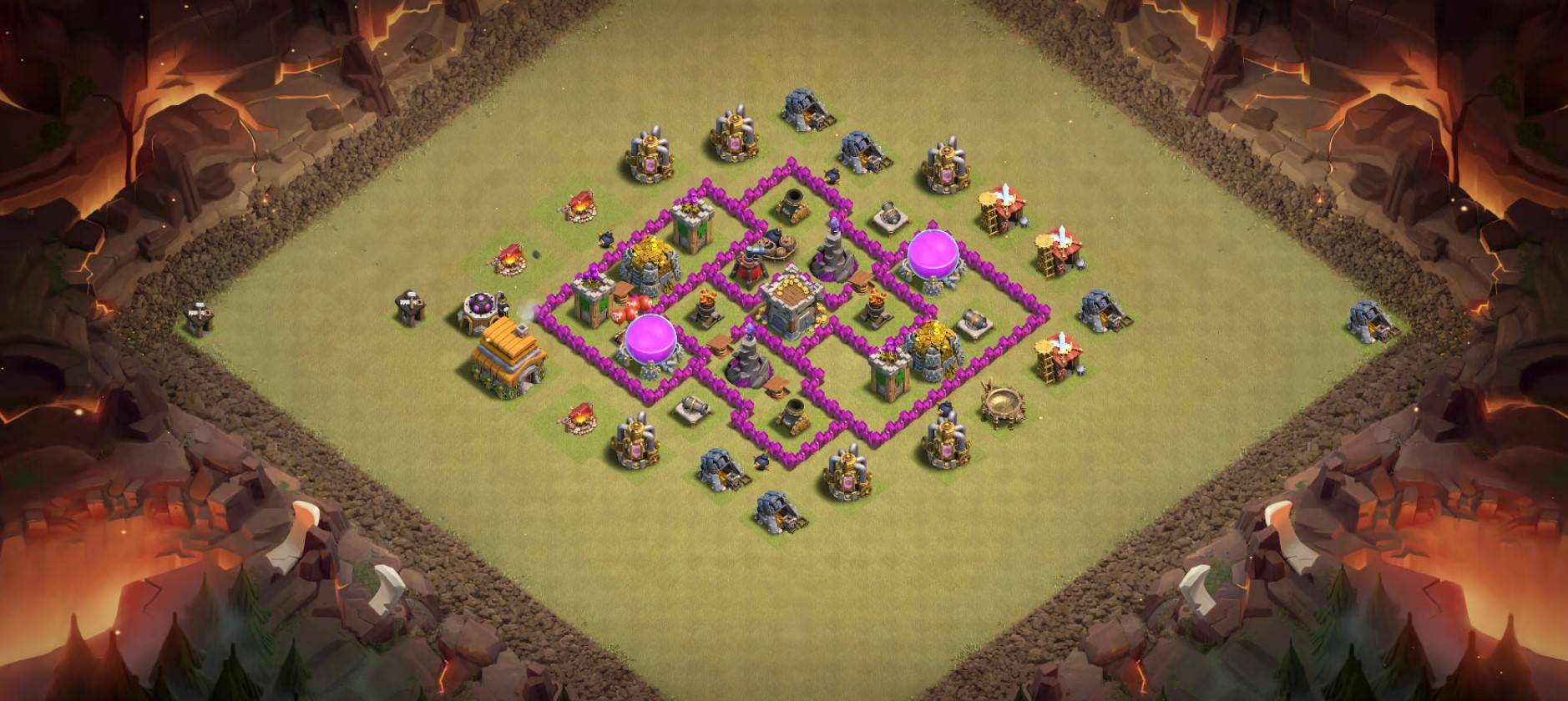 3 star th6 war base link