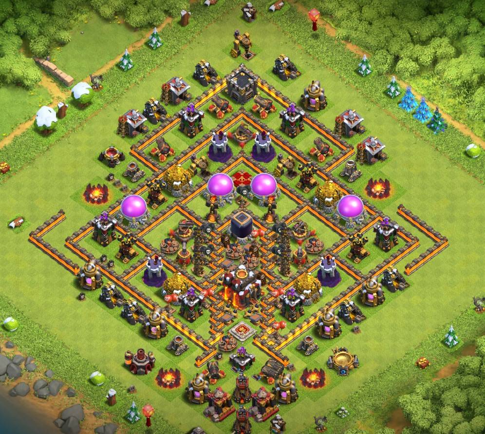 Best th10 hybrid Base Anti 3 Stars