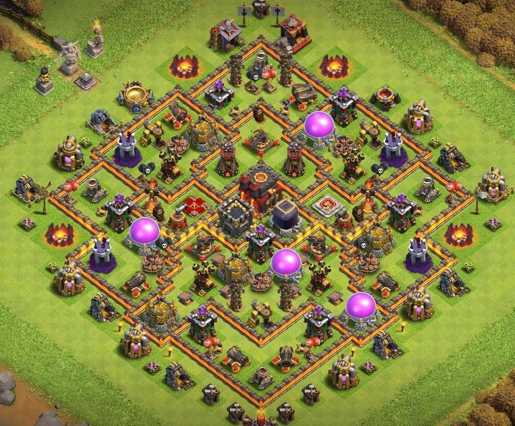 Best th10 hybrid Base Links 2023