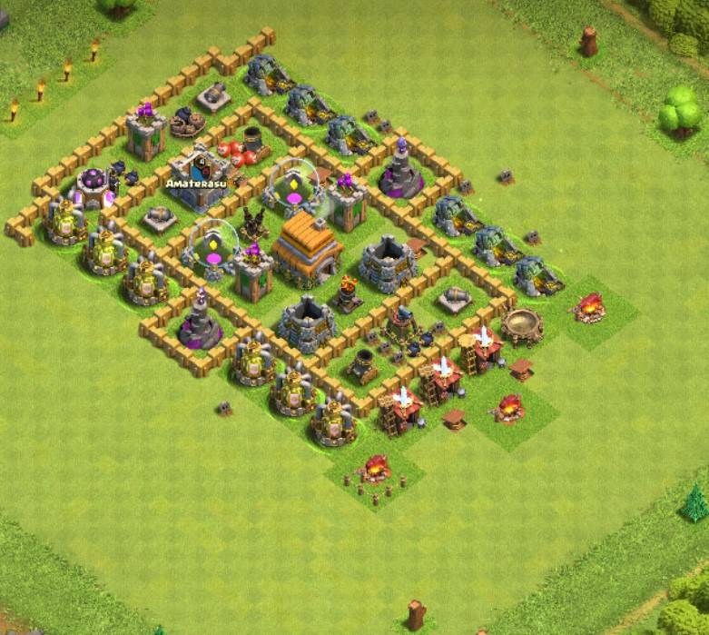 Best th6 Base anti 3 Stars