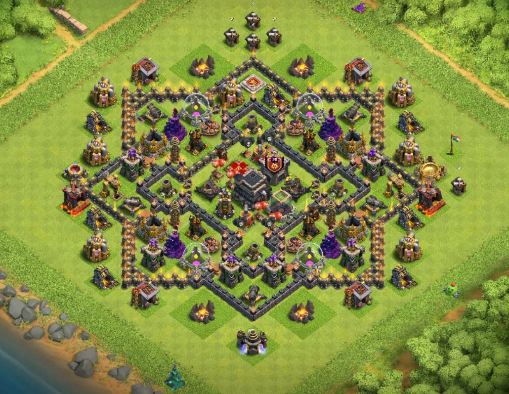 Best th9 farming Base Anti 3 Stars