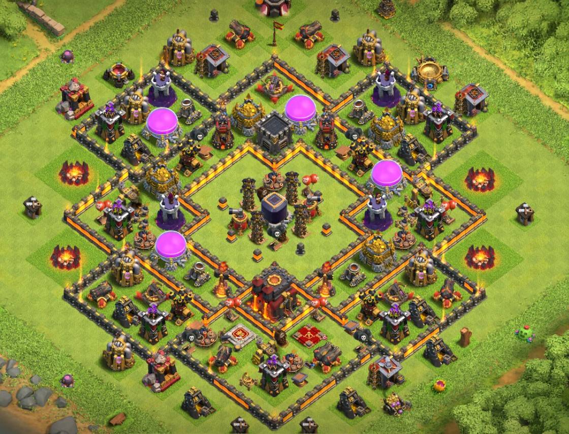 COC Level 10 hybrid Base Links Anti Everything