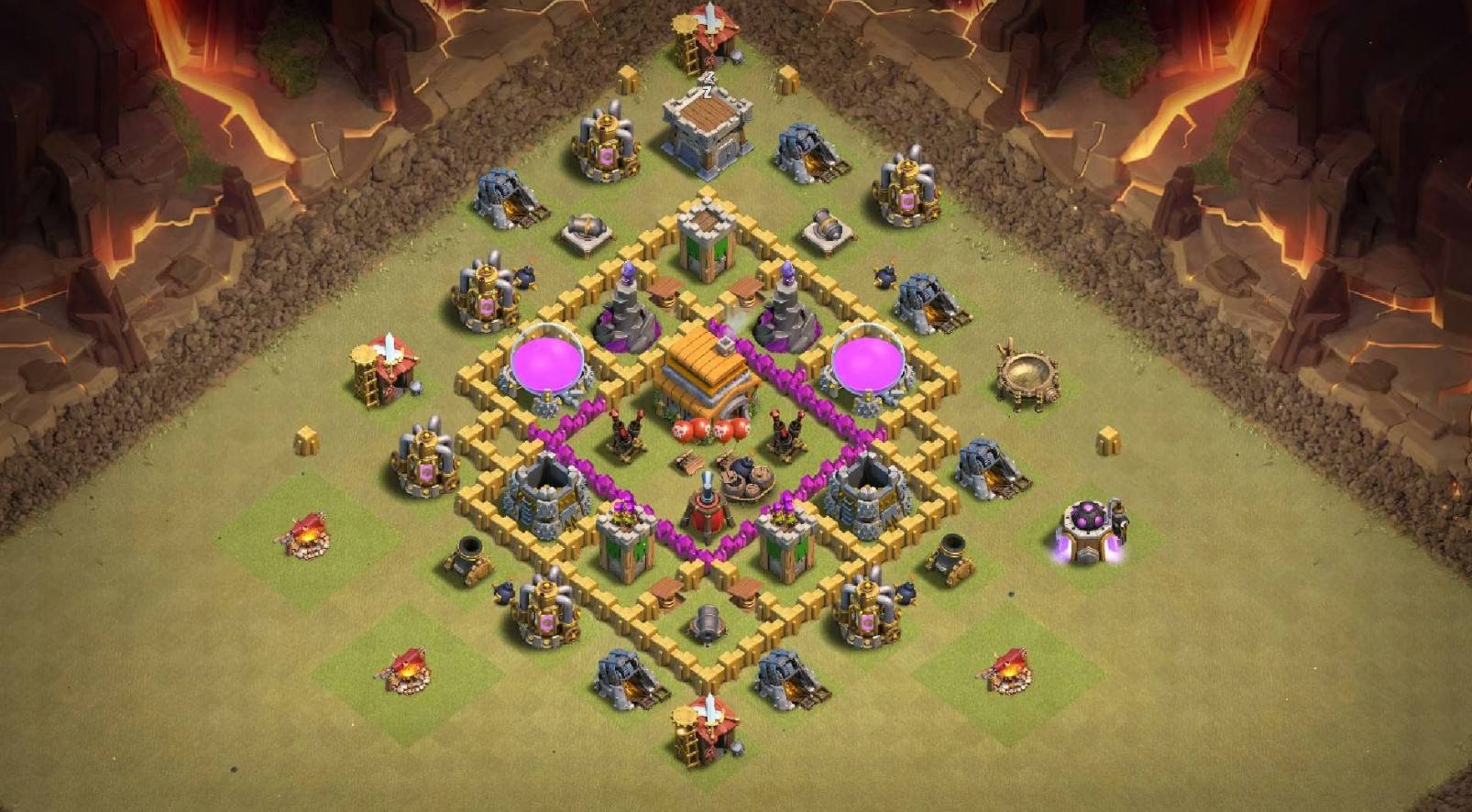 COC Level 6 Base Links Anti Everything