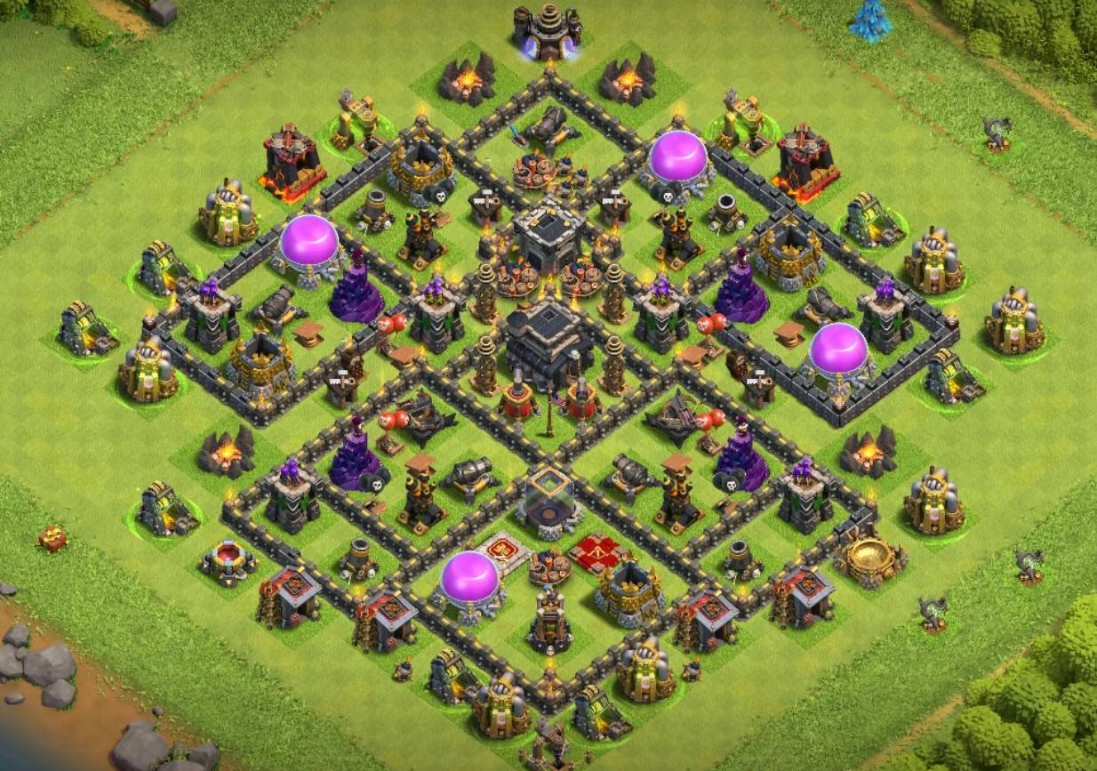 COC Level 9 farming Base Links Anti Everything