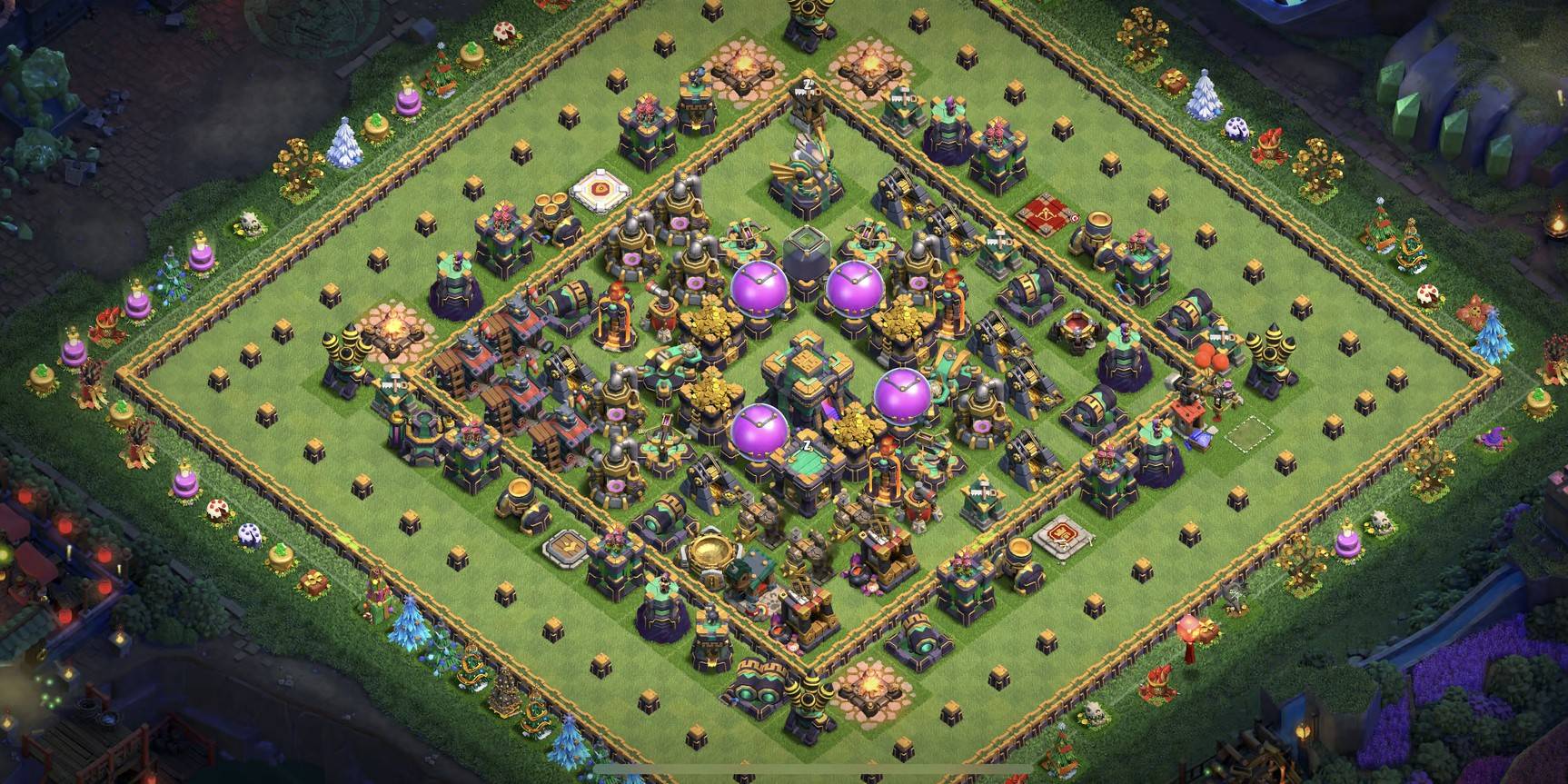 COC th14 Hybrid Base Layout Link Anti Electro Dragons