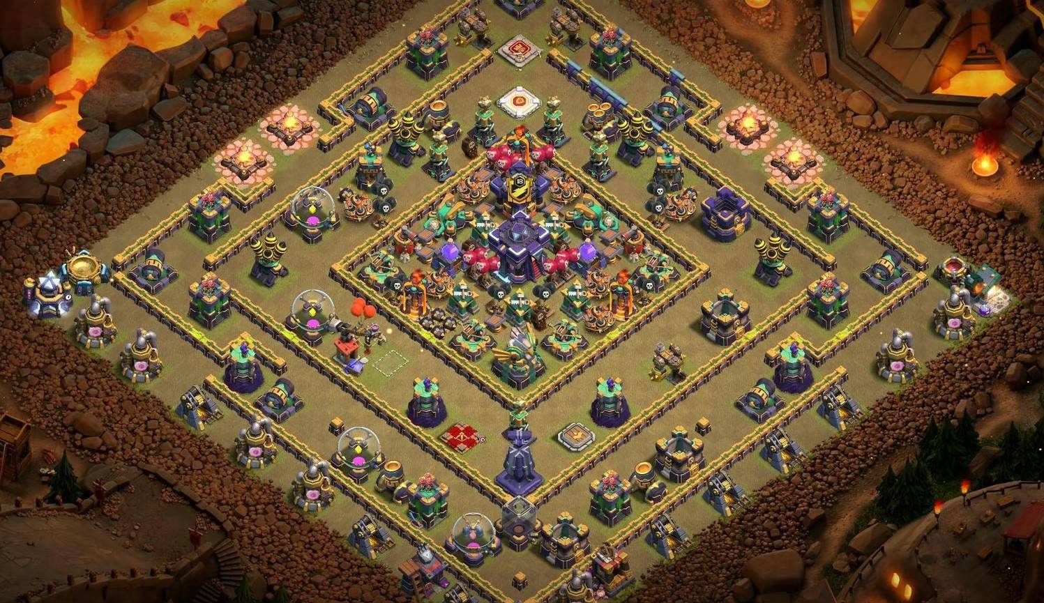 COC th15 Hybrid Base Links Anti 3 Stars