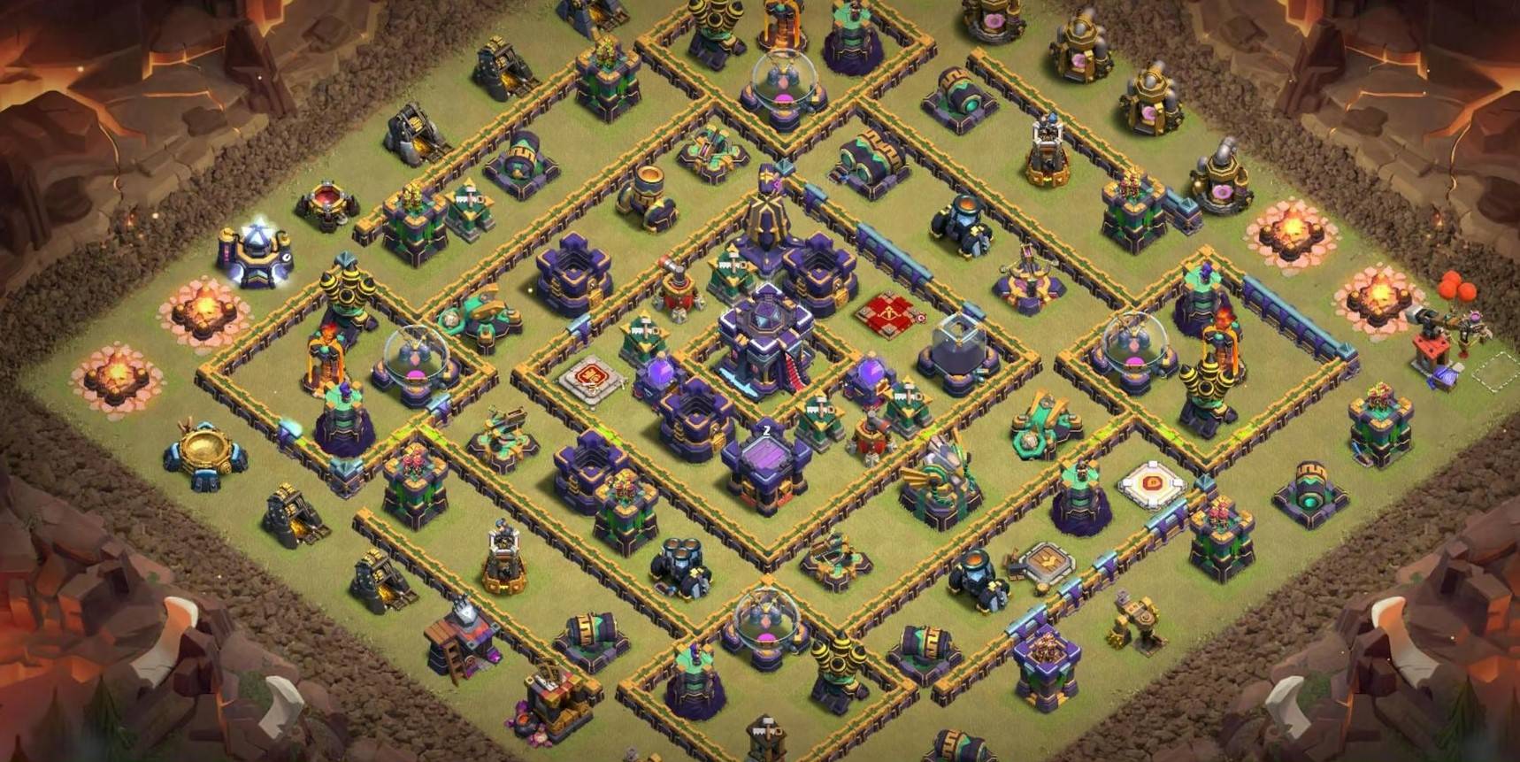 COC th15 hybrid Base Anti 2 Stars