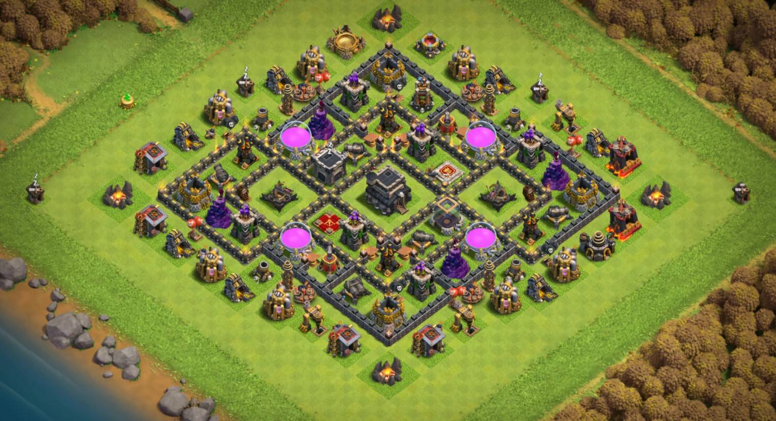 Clash of Clans Best th9 farming Base 2023