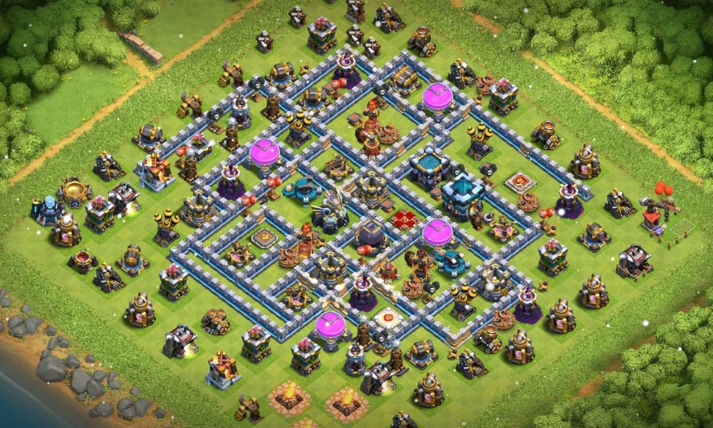 Clash of Clans Town Hall 13 Hybrid Layout