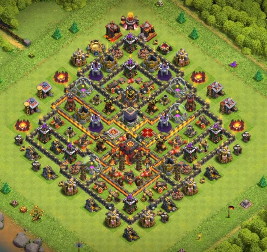 Clash of Clans th10 Hybrid Map Link Anti 3 Stars