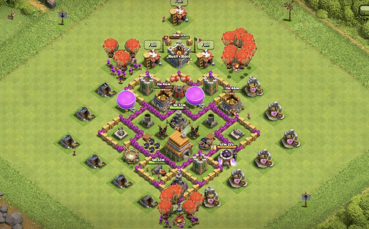 Town Hall 6 Base Anti Everything