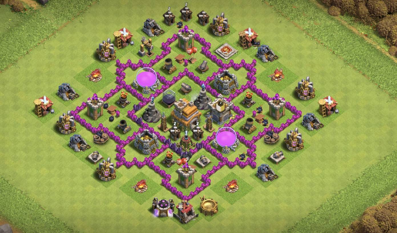 Town Hall 7 Base Anti Everything