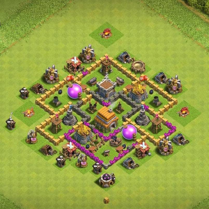 anti 3 stars level 6 village design