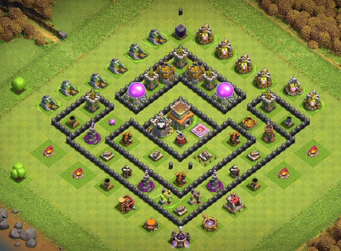 anti 3 stars level 8 village design