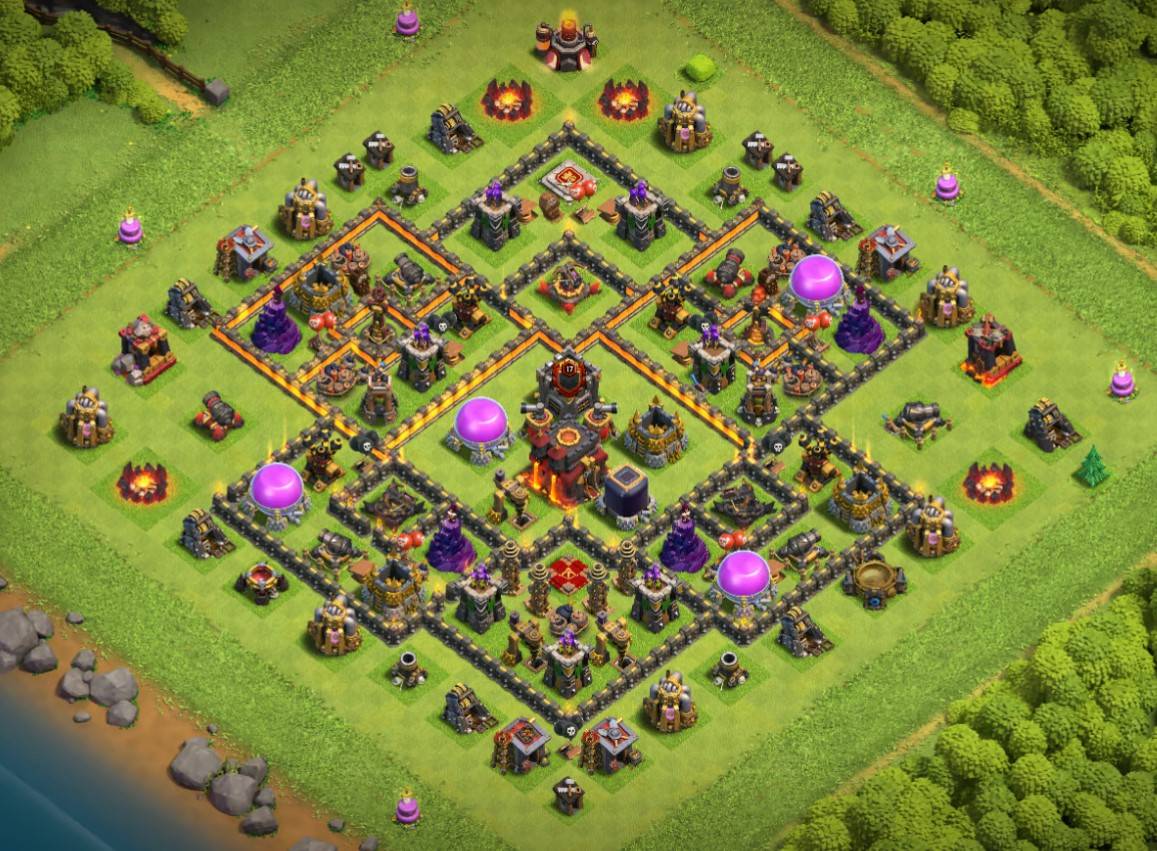 anti everything clash of clans farming town hall 10 layout 2023