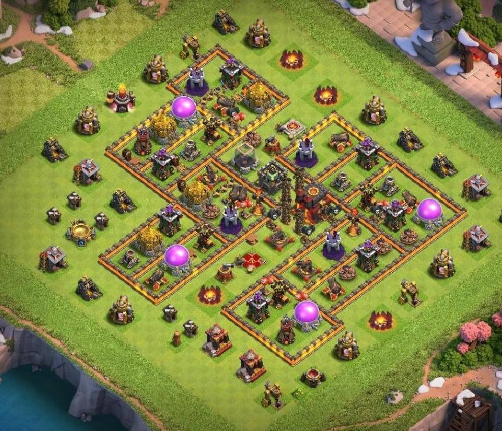 best th10 base for air attack
