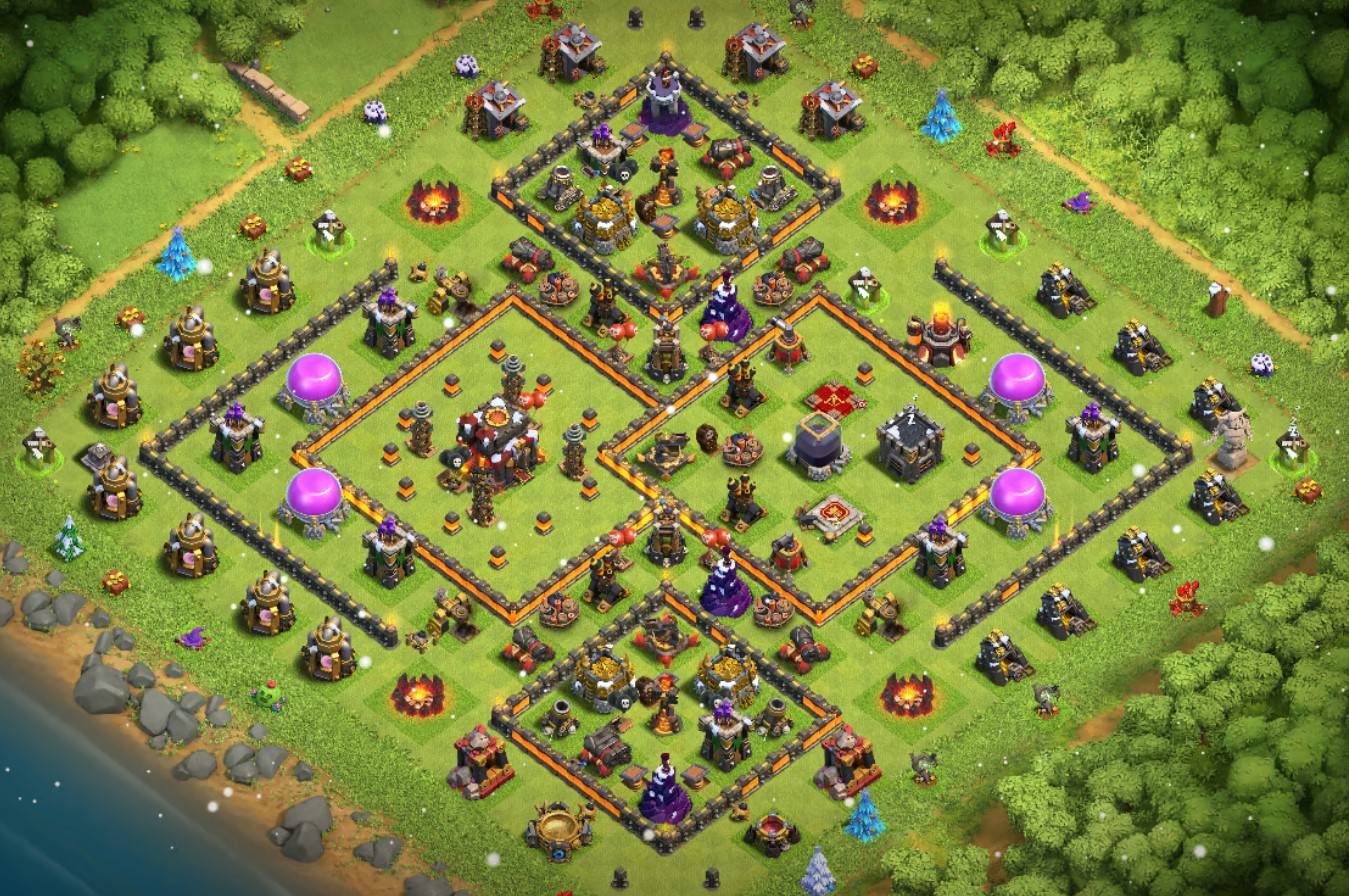 best th10 farming base with copy link