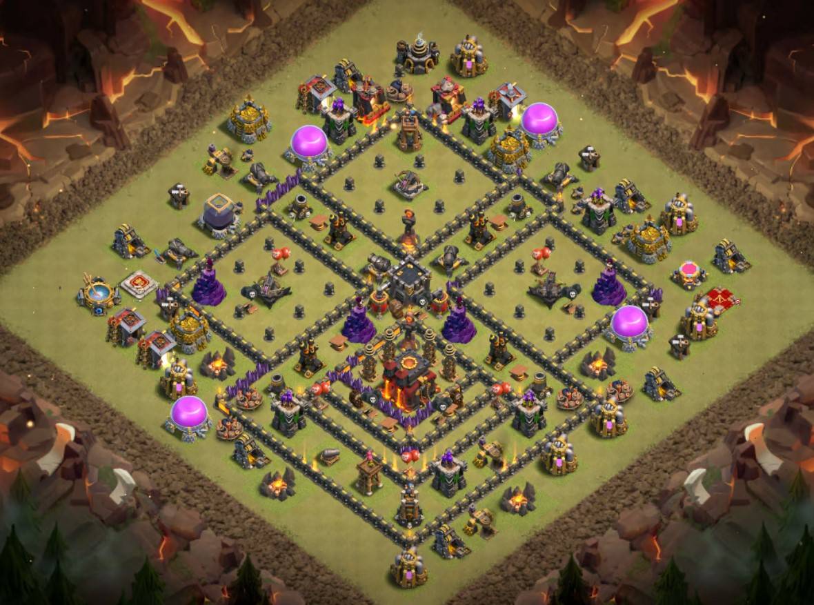 best th10 war base with copy link
