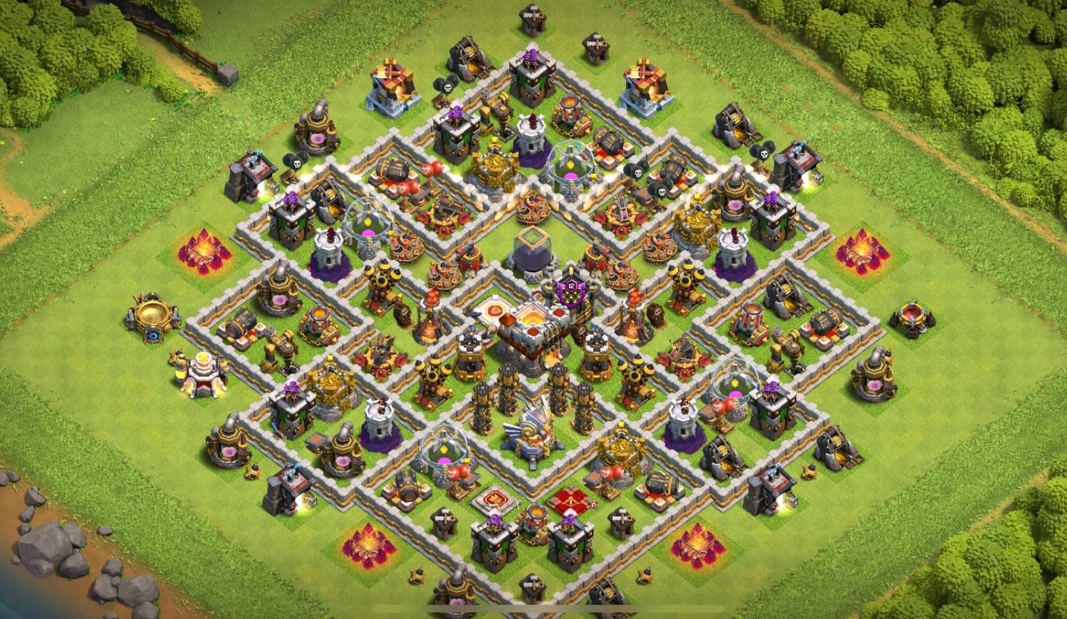 best th11 farming base with copy link