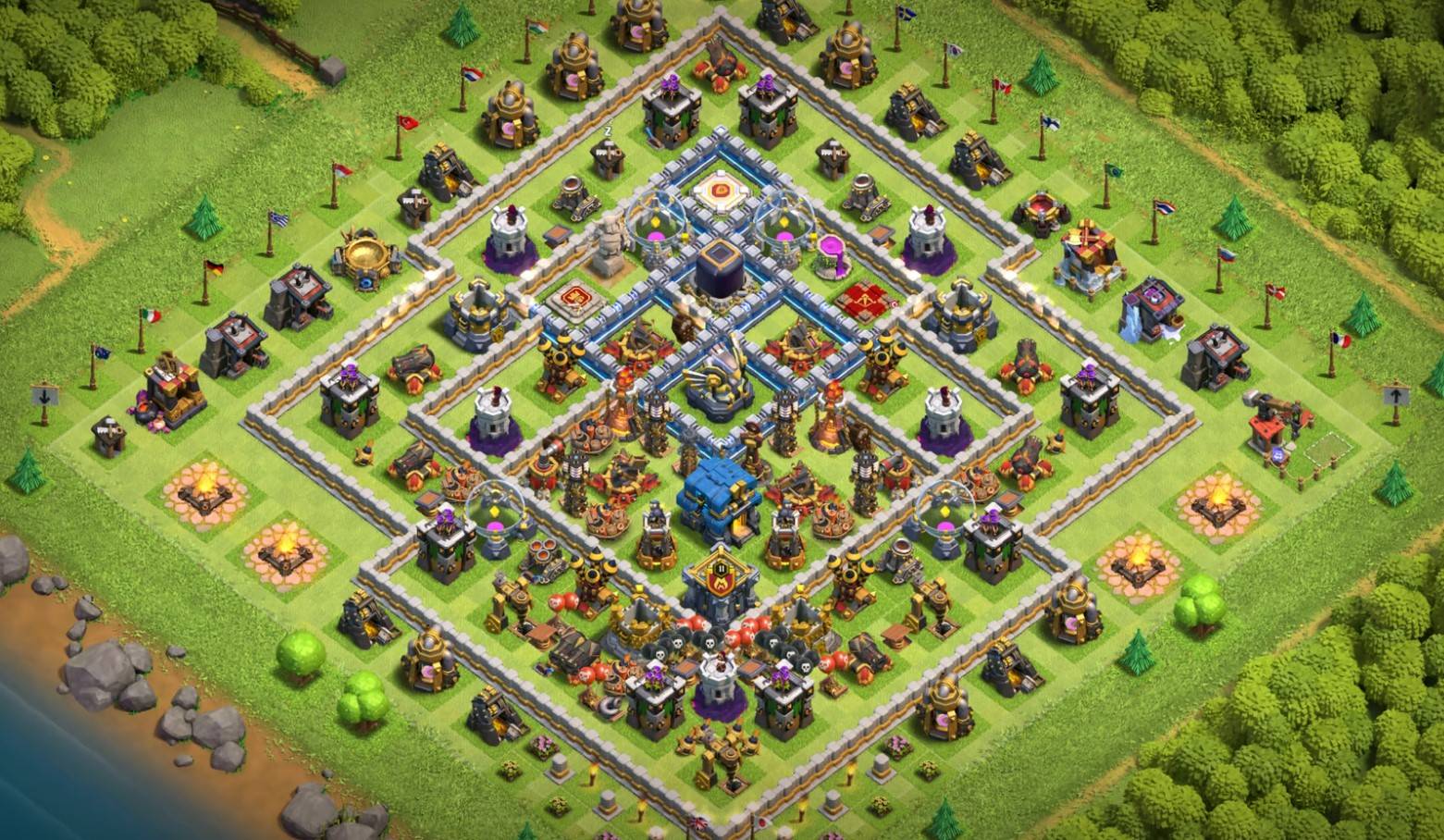 best th12 farming base with copy link