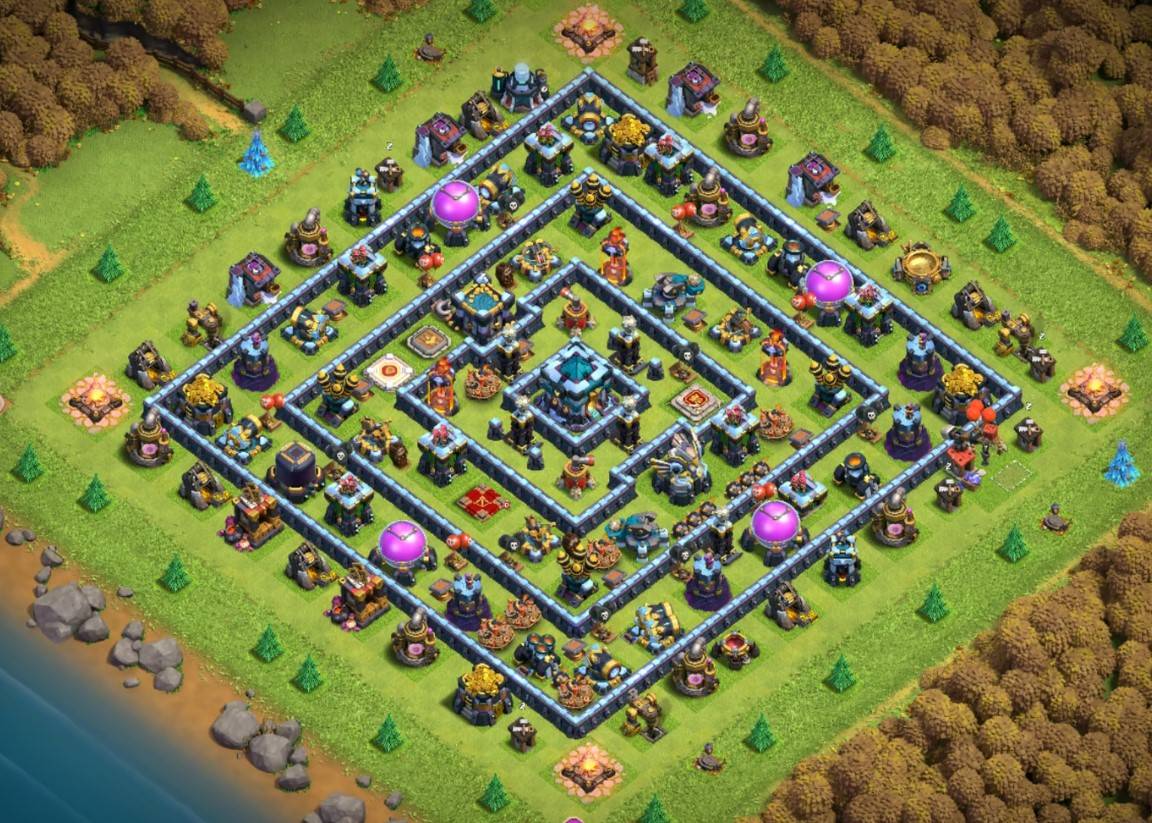 best th13 farming base for air attack