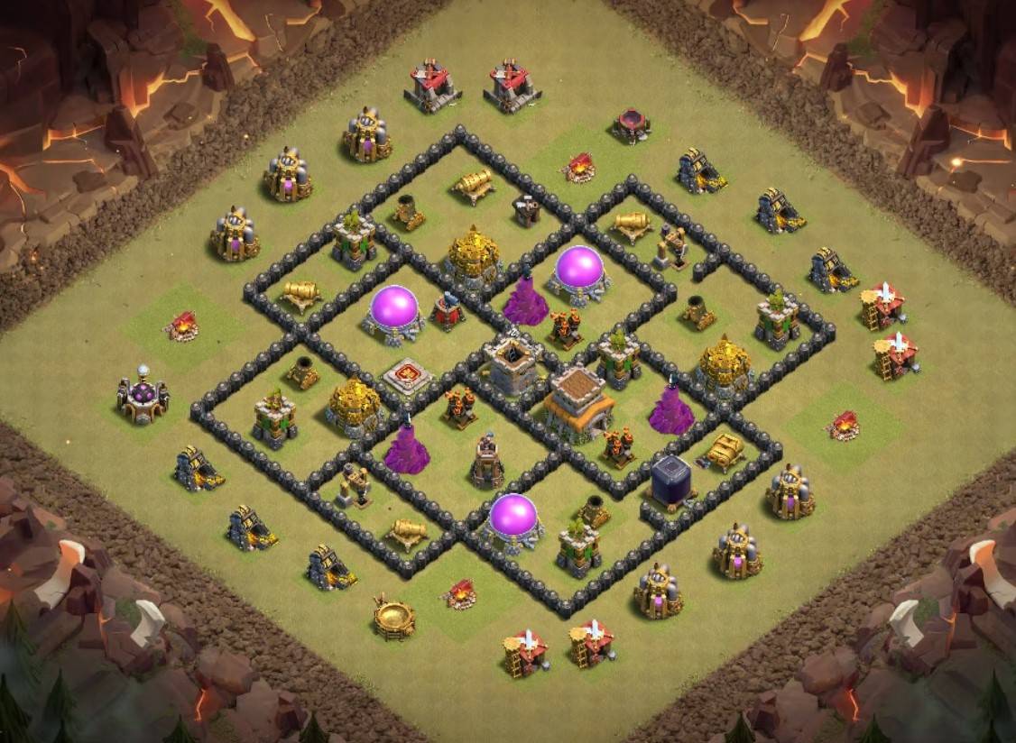 best th8 war base link