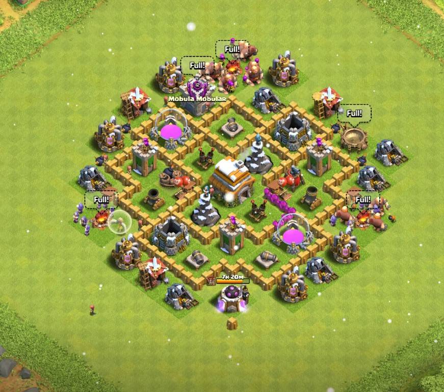 best town hall 6 base defense