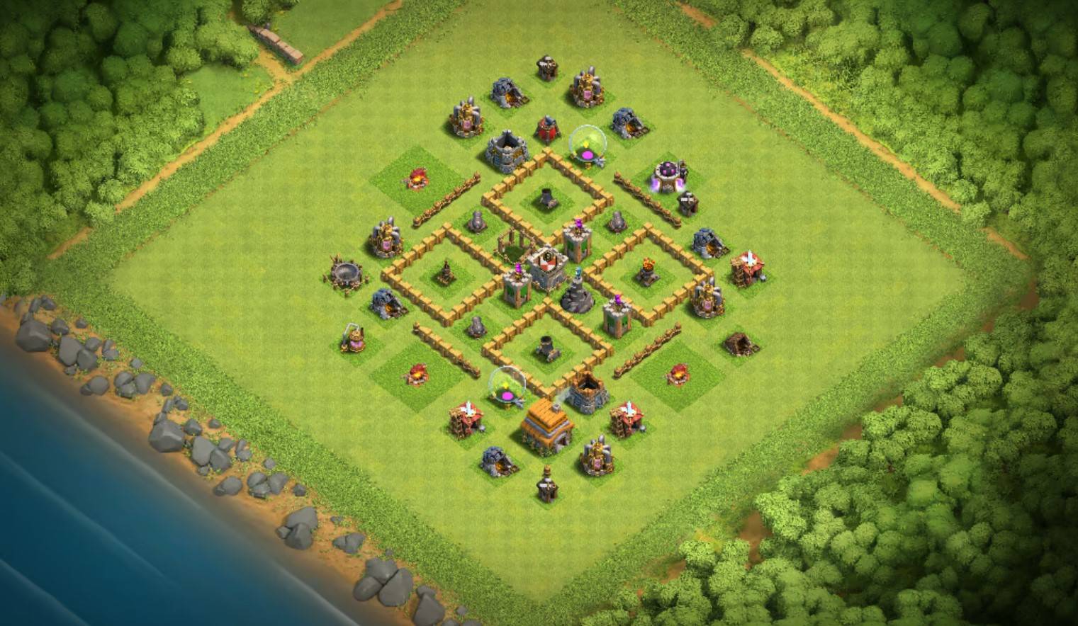 best town hall 6 base layout link